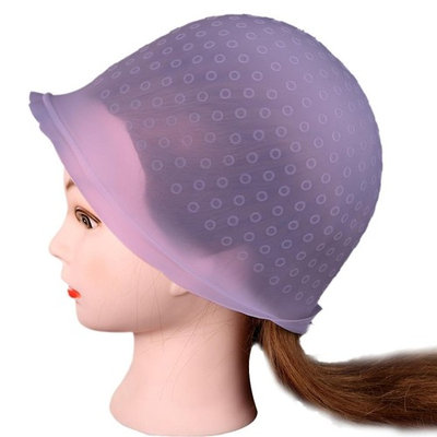 Chartsea Pro Salon Dye Silicone Cap with Hook Hair Salon Color Coloring Highlighting Reusable Set Frosting Tipping Dyeing Color Tools