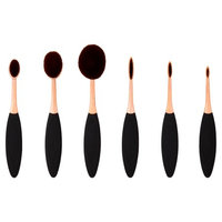 Longtian Intl Co Premium Professional Cosmetic Brush Set, 6 pc