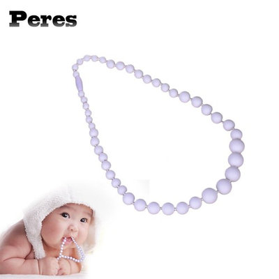 Silicone Nursing Teething Necklace Chewbeads Toy for Mom and Bracelet for Baby