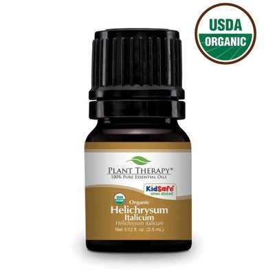 Plant Therapy Essential Oils Plant Therapy Helichrysum Italicum ORGANIC Essential Oil. 100% Pure, Undiluted, Therapeutic Grade. 2.5 ml (1/12 oz)