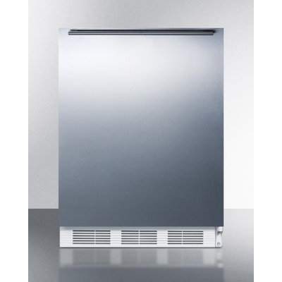 Summit ALF620SSHH 3.2 cu. ft. Freestanding All Freezer with Stainless Steel Door and Horizontal Handle