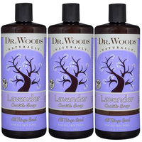 Dr. Woods Pure Relaxing Lavender Liquid Castile Soap, 32 Ounce (Pack of 3)