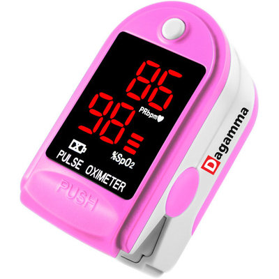 Finger Pulse Oximeter DP100-CMS50DL in Rose Pink - The Authentic Pulse Oximeter by Dagamma