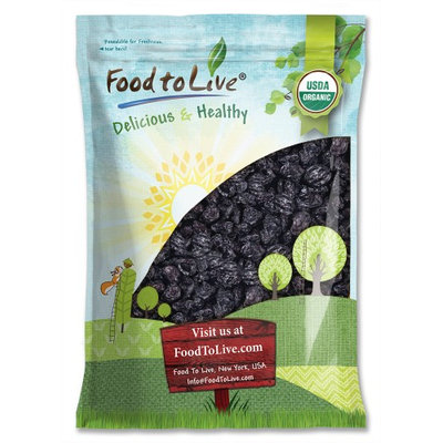 Organic Pitted Prunes - Dried California Plums, Non-GMO, Unsulfured, Unsweetened, Bulk (by Food to Live) (10 Pounds)