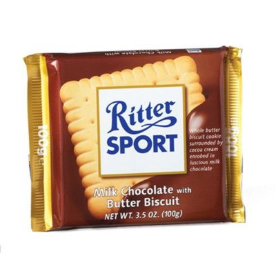 RITTER SPORT: Milk Butter Biscuit Bar: 11 Count
