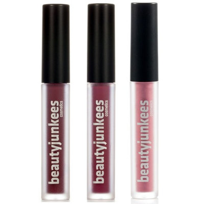 Matte Metallic Liquid Lipstick Stain – Set of 3 Long Lasting Kiss Proof Lip Tint Makeup, Super Pigmented Lip Stick, Paraben Free, Gluten Free, Cruelty Free, Made in USA, Labiales Matte Larga Duracion