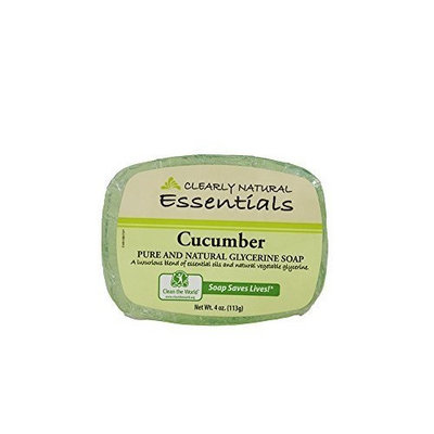 Clearly Natural: Glycerine Soap, Cucumber 4 oz (2 pack) by Select Nutrition
