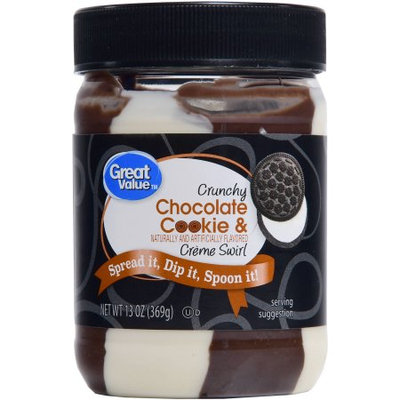 Great Value Crunchy Chocolate Cookie & Creme Swirl