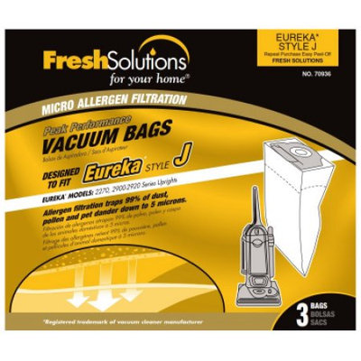 ELCO LABORATORIES 229397 Eureka J-Style Vacuum Bag 3 Pack