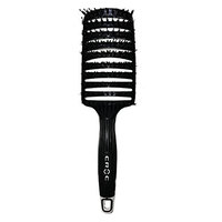 Boar Bristle Vent Hair Brush Curved Detangling Brush Black by Croc
