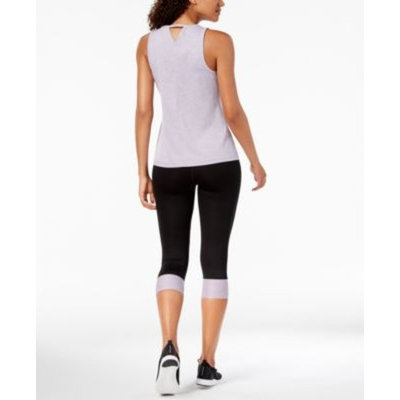 Keyhole-Back Tank Top & Colorblocked Cropped Leggings, Created for Macy's