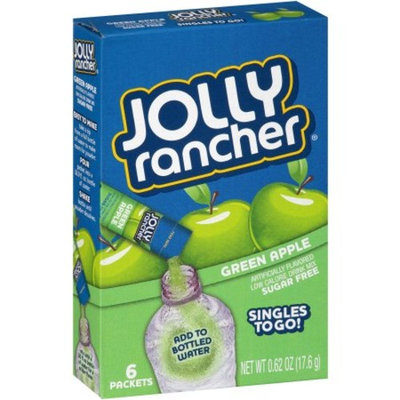 Jolly Rancher Drink Mix, Green Apple, .62 Oz, 6 Packets, 1 Count