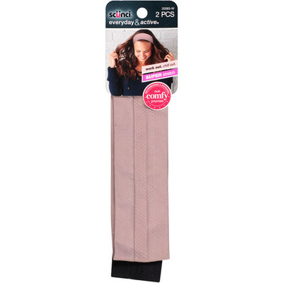 scunci Everyday & Active Headbands, 2 count