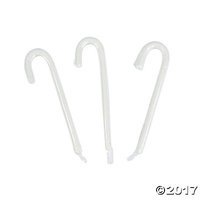 White Peppermint Candy Canes Pack of 2