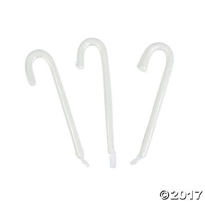 White Peppermint Candy Canes Pack of 2