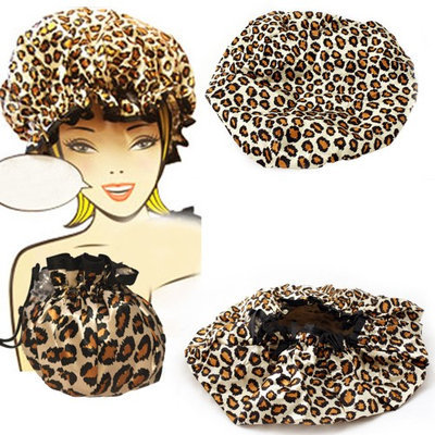 Atb Mademoiselle Shower Cap Bouffant Pouch Hat Bath Hair Waterproof Spa Bathing Gift