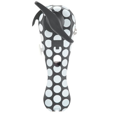 Kuhn Rikon Ultimate 5-in-1 Auto Safety Lid Lifter Can Opener, Polka Dot Graphite