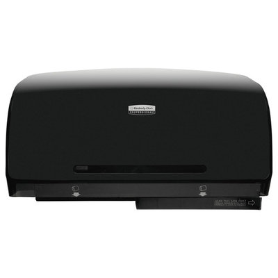 Kimberly-Clark Professional* MOD JRT Twin Bathroom Tissue Dispenser, 23 1/2 x 6 3/4 x 11 7/8, Black | PJP Marketplace