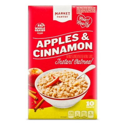 Apples & Cinnamon Instant Oatmeal - 10ct - Market Pantry