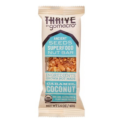 Thrive by GoMacro - Caramel Coconut - Ancient Seeds Superfood Nut Bar - 1.4oz - Pack of 12