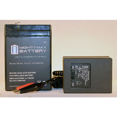 6V 4.5AH Replaces Disney Princess Scooter KT1003TG + 6V Charger