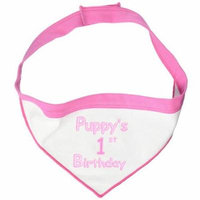 Scarf, Puppy's First Birthday, Pink, Small, 8.14