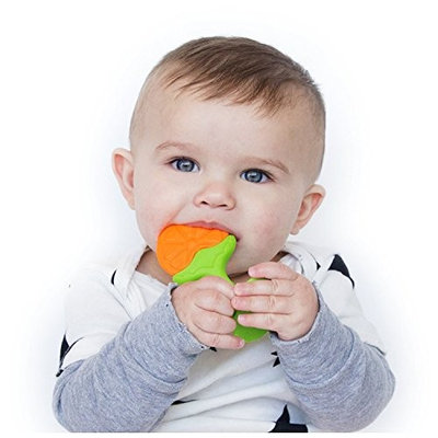 Nuby Fruity Chews Straight Handle Teether, 3 Months, Grape