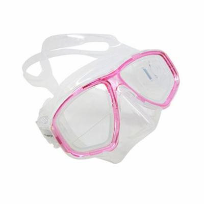 Pink Dive Mask FARSIGHTED Prescription 1/3 Optical Lenses (Different each eye)