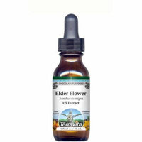 Elder Flower Glycerite Liquid Extract (1:5) - Chocolate Flavored (1 oz, ZIN: 513205)