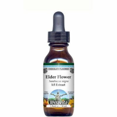 Elder Flower Glycerite Liquid Extract (1:5) - Chocolate Flavored (1 oz, ZIN: 513205)