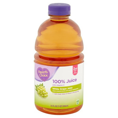 Parent's Choice White Grape Juice 2nd Stage 6+ Months, 32 fl oz