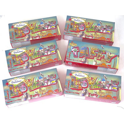 Las Vegas Salt water taffy set of 6, great for christmas stocking stuffer.