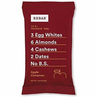 RXBAR Whole Food Protein Bar, Apple Cinnamon, 1.83oz Bars, 12 Count