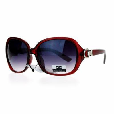 SA106 CG Womens Diva Butterfly Plastic Designer Sunglasses Burgundy Smoke