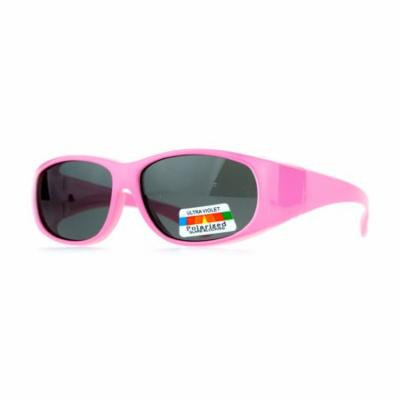 SA106 Polarized Kids Size 48mm Fit Over Sunglasses Pink