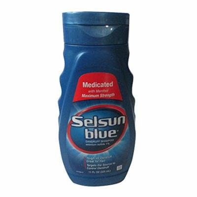 4 Pack - Selsun Blue Dandruff Shampoo Medicated 11oz Each