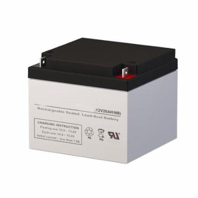 EV Rider Gusto Scooter 3-Wheel Replacement Lawn Mower Batteries (Set of 2 - 12V 26AH SLA Batteries)