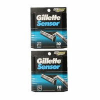 Gillette Sensor Refill Blade Cartridges, 10 Ct. (Pack of 2)