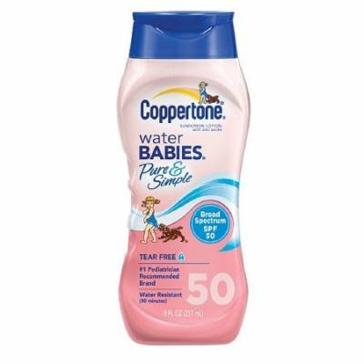 3 Pack - Coppertone Water Babies Sunscreen Lotion SPF 50 8oz Each