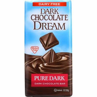Dark Chocolate Dream Dark Chocolate Bar, Pure Dark, 3 Oz (Pack Of 12)