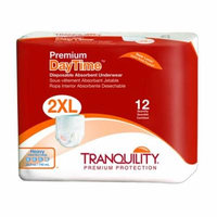 Tranquility Premium DayTime Adult Absorbent Underwear Pull On 2X-Large Disposable Heavy Absorbency Pack of 12