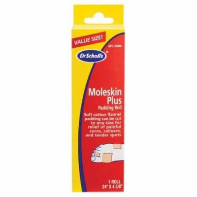 3 Pack - Dr Scholl's Moleskin Plus Padding Roll 1 roll is 24