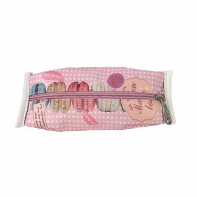 Fashion Culture Macaroon Print Cosmetic Case, Pink Multi