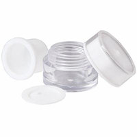 ForPro Clear Jar with White Protective Lid and Insert, 24 Count