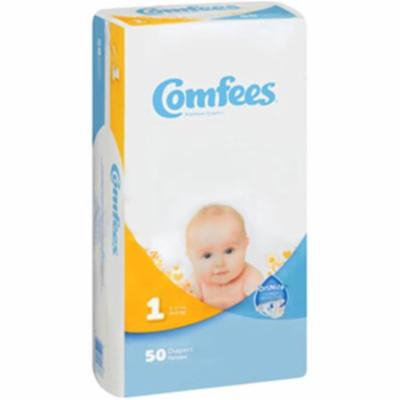Comfees CMF-1 Disposable Baby Diapers, Size 1 - 200 per Case