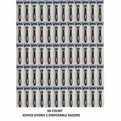 Schick Hydro 5 Disposable Razors for Men, 6 Count (Wholesale, Bulk, Loose, Packaging) (Pack of 10)