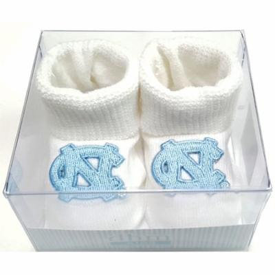 North Carolina Tar Heels Boxed Newborn Baby Booties