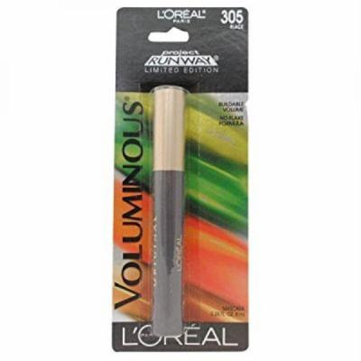 L'oreal Paris Project Runway Voluminous Mascara, Buildable Volume, No Flake Formula 305 Black 0.28 Oz