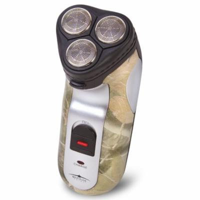 Camouflage Rechargeable Electric Shaver Hair Removal With 3 Pivoting Heads
