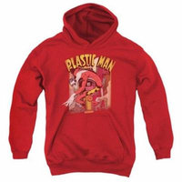 Trevco Dc-Plastic Man Street - Youth Pull-Over Hoodie - Red, Large